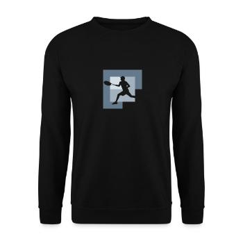 Tennis Tennisspieler Racket Tennisspieler - Unisex Pullover - Schwarz - Vorne - Alina (178cm) & Michal (187cm)