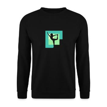 Yoga Mantra Mantra Power - Sweat-shirt Unisexe - noir - Devant - Alina (178cm) & Michal (187cm)