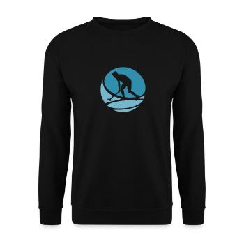 Hockey intérieur Bâton de hockey sur gazon - Sweat-shirt Unisexe - noir - Devant - Alina (178cm) & Michal (187cm)