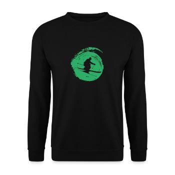 Schifahren Schifahren - Unisex Pullover - Schwarz - Vorne - Alina (178cm) & Michal (187cm)