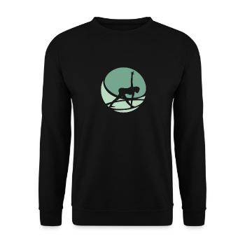 Méditation Vinyasa Yoga - Sweat-shirt Unisexe - noir - Devant - Alina (178cm) & Michal (187cm)