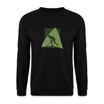 Indoor Hockey Field Hockey - Unisex Sweatshirt - black - Front - Alina (178cm) & Michal (187cm)