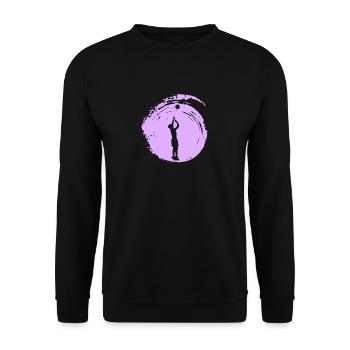 Volley-ball Volleyball Plage - Sweat-shirt Unisexe - noir - Devant - Alina (178cm) & Michal (187cm)