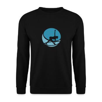 Meditation Yin Mindfulness - Unisex Pullover - Schwarz - Vorne - Alina (178cm) & Michal (187cm)