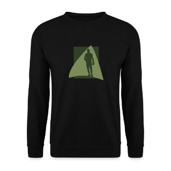 Boxeur de boxe - Sweat-shirt Unisexe - noir - Devant - Alina (178cm) & Michal (187cm)