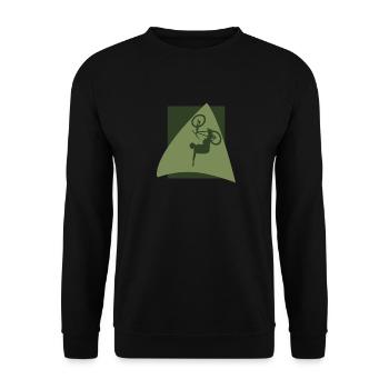 Mountain biking Mountain biking - Unisex Sweatshirt - black - Front - Alina (178cm) & Michal (187cm)