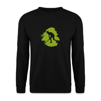 Indoor Hockey Hockey Field Hockey - Unisex Sweatshirt - black - Front - Alina (178cm) & Michal (187cm)
