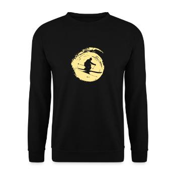 Skieur Skieur - Sweat-shirt Unisexe - noir - Devant - Alina (178cm) & Michal (187cm)