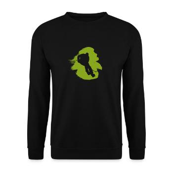 Ice Hockey Bodycheck Hockey - Unisex Sweatshirt - black - Front - Alina (178cm) & Michal (187cm)