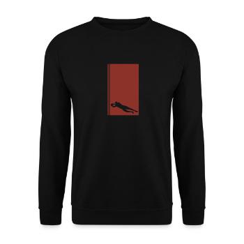 Soccer Kicker Goalkeeper Header - Unisex Sweatshirt - black - Front - Alina (178cm) & Michal (187cm)