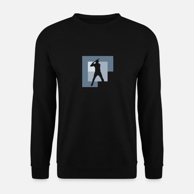 Baseball Baseballschläger Pitcher - Unisex Pullover - Schwarz