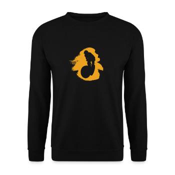 Mountainbiking MTB Trail - Unisex Pullover - Schwarz - Vorne - Alina (178cm) & Michal (187cm)