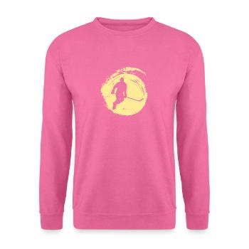 Rondelle de hockey sur glace - Sweat-shirt Unisexe - rose - Devant