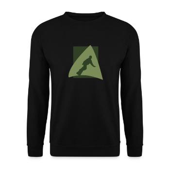 Winter Sports Snowboarders - Unisex Sweatshirt - black - Front - Alina (178cm) & Michal (187cm)