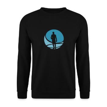 Boxing Jab Uppercut - Unisex Sweatshirt - black - Front - Alina (178cm) & Michal (187cm)
