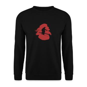 Skier Skier Skiing - Unisex Sweatshirt - black - Front - Alina (178cm) & Michal (187cm)