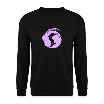 Snowboarding Snowboarding - Unisex Pullover - Schwarz - Vorne - Alina (178cm) & Michal (187cm)