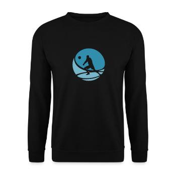 Volleyball players Beachen Beach - Unisex Sweatshirt - black - Front - Alina (178cm) & Michal (187cm)