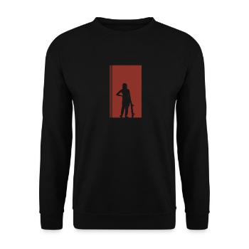 Skateboard Skateboarder Skater Skate - Unisex Pullover - Schwarz - Vorne - Alina (178cm) & Michal (187cm)