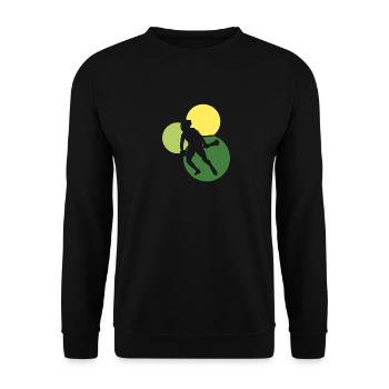Crosse intercrosse - Sweat-shirt Unisexe - noir - Devant - Alina (178cm) & Michal (187cm)