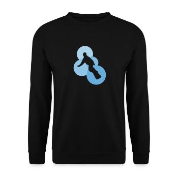Snowboarder Snowboard Snowboarding - Unisex Sweatshirt - black - Front - Alina (178cm) & Michal (187cm)