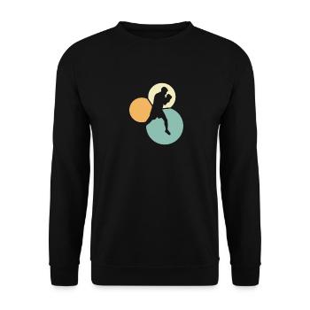 Jab Hook - Unisex Sweatshirt - black - Front - Alina (178cm) & Michal (187cm)