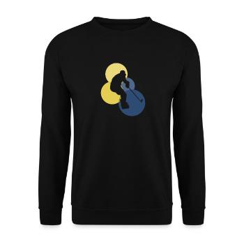 Bodycheck Bodycheck - Unisex Sweatshirt - black - Front - Alina (178cm) & Michal (187cm)