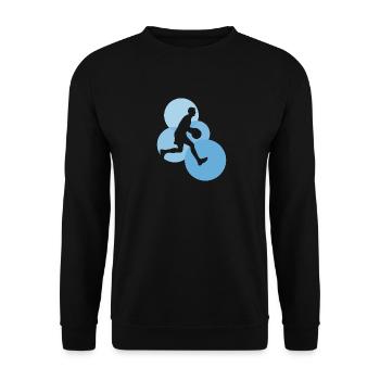 Dunk Hoop - Unisex Sweatshirt - black - Front - Alina (178cm) & Michal (187cm)