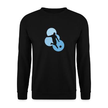 Striker Soccer Defender - Unisex Sweatshirt - black - Front - Alina (178cm) & Michal (187cm)