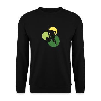 Trail Mountainbike - Unisex Pullover - Schwarz - Vorne - Alina (178cm) & Michal (187cm)