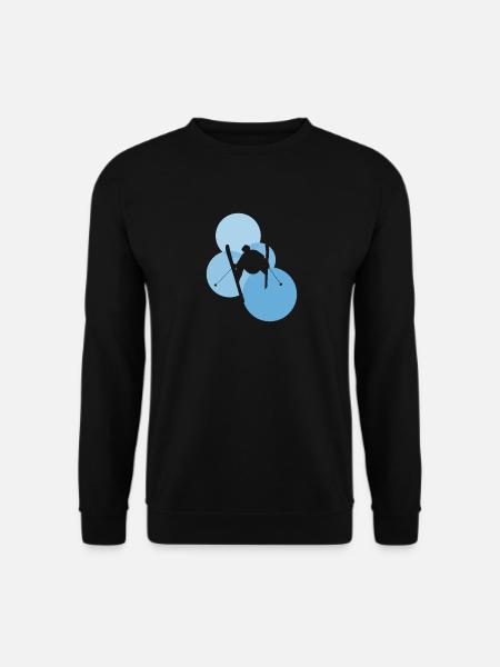 Ski Skiing Freeride - Unisex Sweatshirt - black