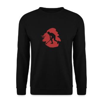 Hockey en salle Bâton de hockey sur gazon de hockey en salle - Sweat-shirt Unisexe - noir - Devant - Alina (178cm) & Michal (187cm)
