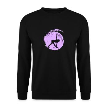 Mantra Yoga - Unisex Sweatshirt - black - Front - Alina (178cm) & Michal (187cm)