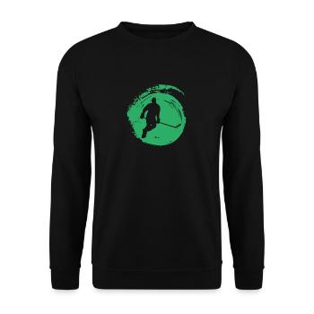 Ice Hockey Hockey Bodycheck - Unisex Sweatshirt - black - Front - Alina (178cm) & Michal (187cm)