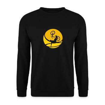 Mountainbiking Trail Mountainbiking - Unisex Pullover - Schwarz - Vorne - Alina (178cm) & Michal (187cm)