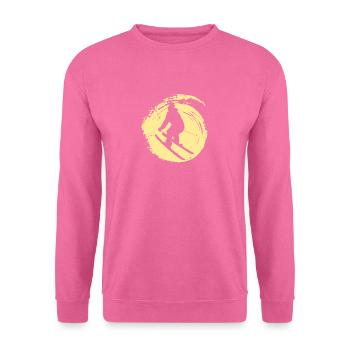 Freeskiing Schifahrer - Unisex Pullover - Pink - Vorne