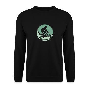 Radfahrer Fahrradfahren Fahrradfahren - Unisex Pullover - Schwarz - Vorne - Alina (178cm) & Michal (187cm)