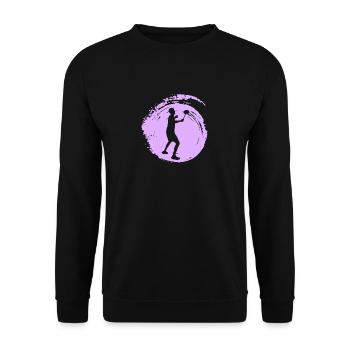 Drop Smash - Unisex Pullover - Schwarz - Vorne - Alina (178cm) & Michal (187cm)