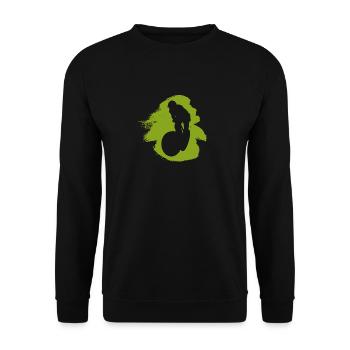 Mountain Biking Downhill Mountain Biking - Unisex Sweatshirt - black - Front - Alina (178cm) & Michal (187cm)