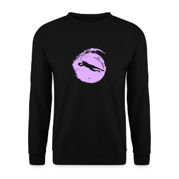 Midfielder, Defender - Unisex Sweatshirt - black - Front - Alina (178cm) & Michal (187cm)