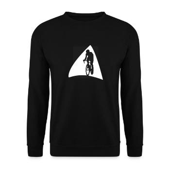 Cyclists Cyclists - Unisex Sweatshirt - black - Front - Alina (178cm) & Michal (187cm)