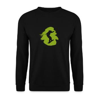 Snowboard Sports d’hiver Snowboarders - Sweat-shirt Unisexe - noir - Devant - Alina (178cm) & Michal (187cm)