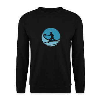 Raquettes de tennis Joueur de tennis court de tennis - Sweat-shirt Unisexe - noir - Devant - Alina (178cm) & Michal (187cm)