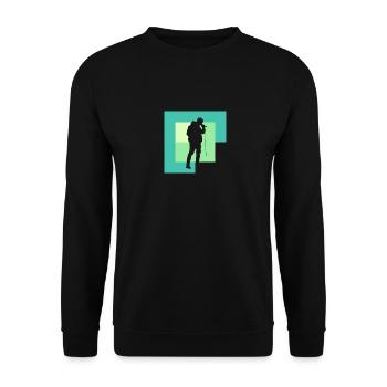 Beatboxing Beatbox Beatboxer - Unisex Sweatshirt - black - Front - Alina (178cm) & Michal (187cm)