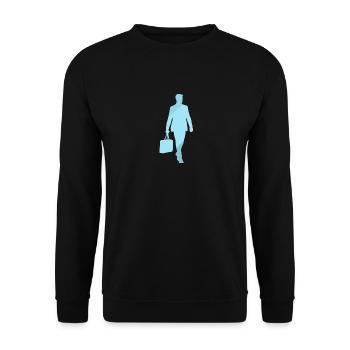 Banking Banking Exchange - Unisex Sweatshirt - black - Front - Alina (178cm) & Michal (187cm)