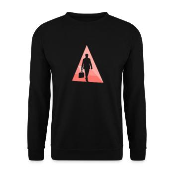 Activité bancaire banquier - Sweat-shirt Unisexe - noir - Devant - Alina (178cm) & Michal (187cm)