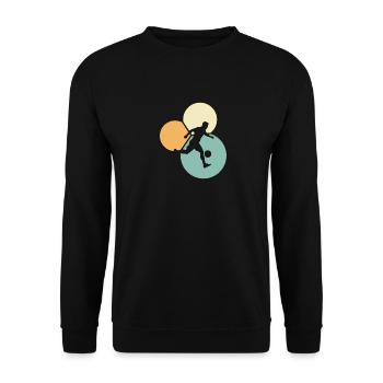 Beachball Beach Soccer Beach Soccer - Unisex Sweatshirt - black - Front - Alina (178cm) & Michal (187cm)