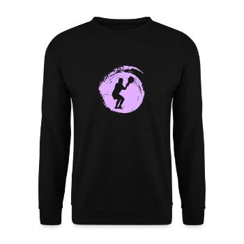 Lacrosse Lacrosse Racket LSM - Unisex Sweatshirt - black - Front - Alina (178cm) & Michal (187cm)