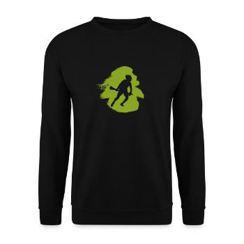 Raquette de crosse Intercrosse - Sweat-shirt Unisexe - noir - Devant - Alina (178cm) & Michal (187cm)