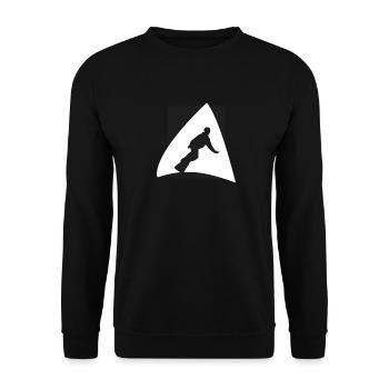 Snowboardfahrer Snowboard - Unisex Pullover - Schwarz - Vorne - Alina (178cm) & Michal (187cm)